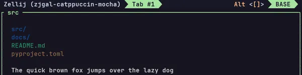 zellij catppuccin-mocha theme