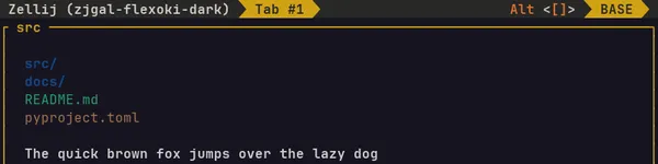 zellij flexoki-dark theme