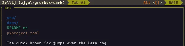 zellij gruvbox-dark theme