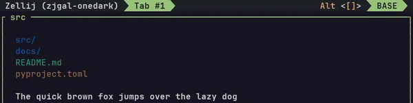 zellij onedark theme